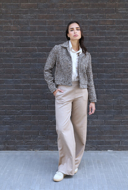 Paxan chevron stretch wide pant Beige