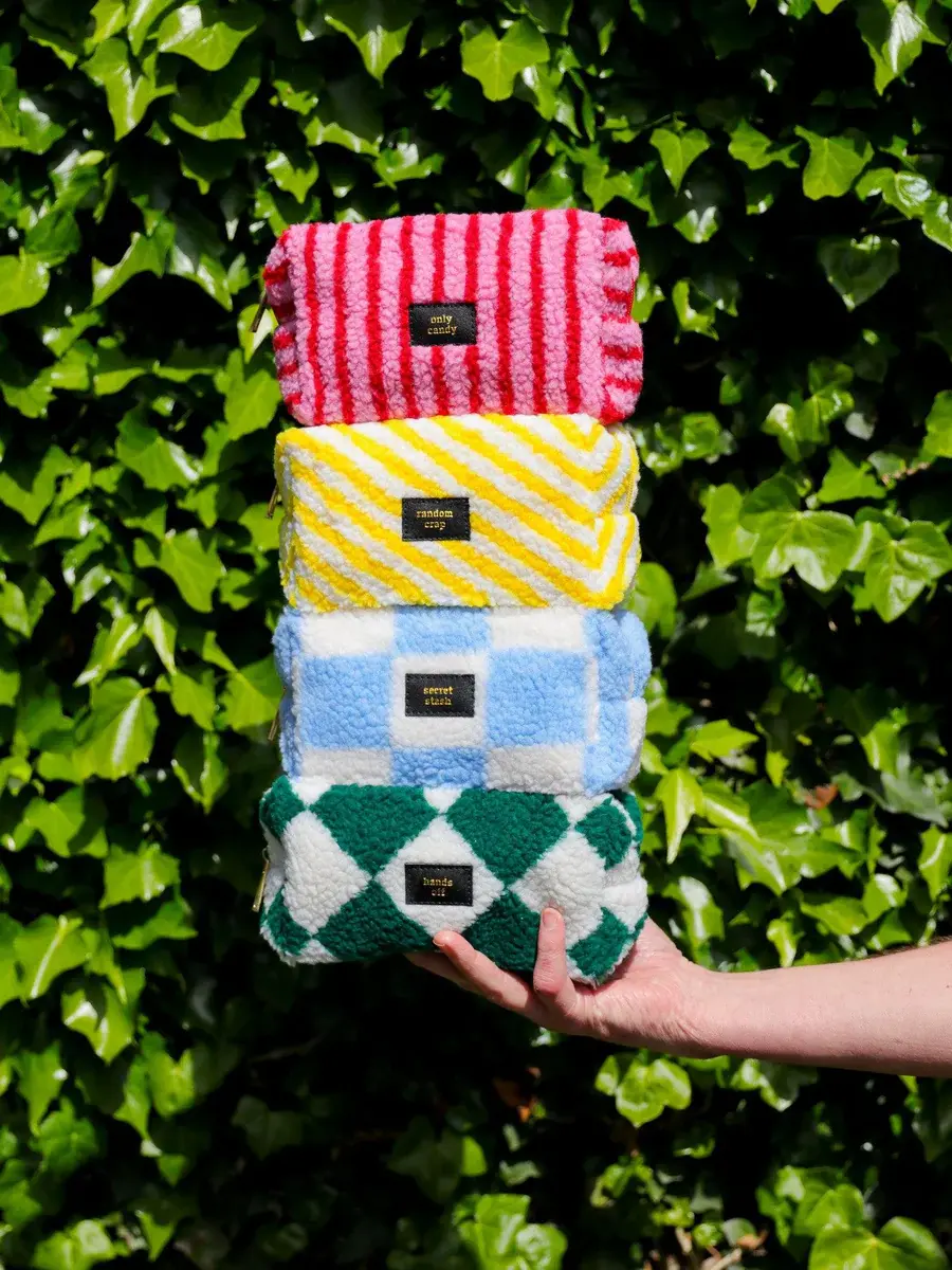 'Only Candy' stripped teddy bag Red/Pink-6