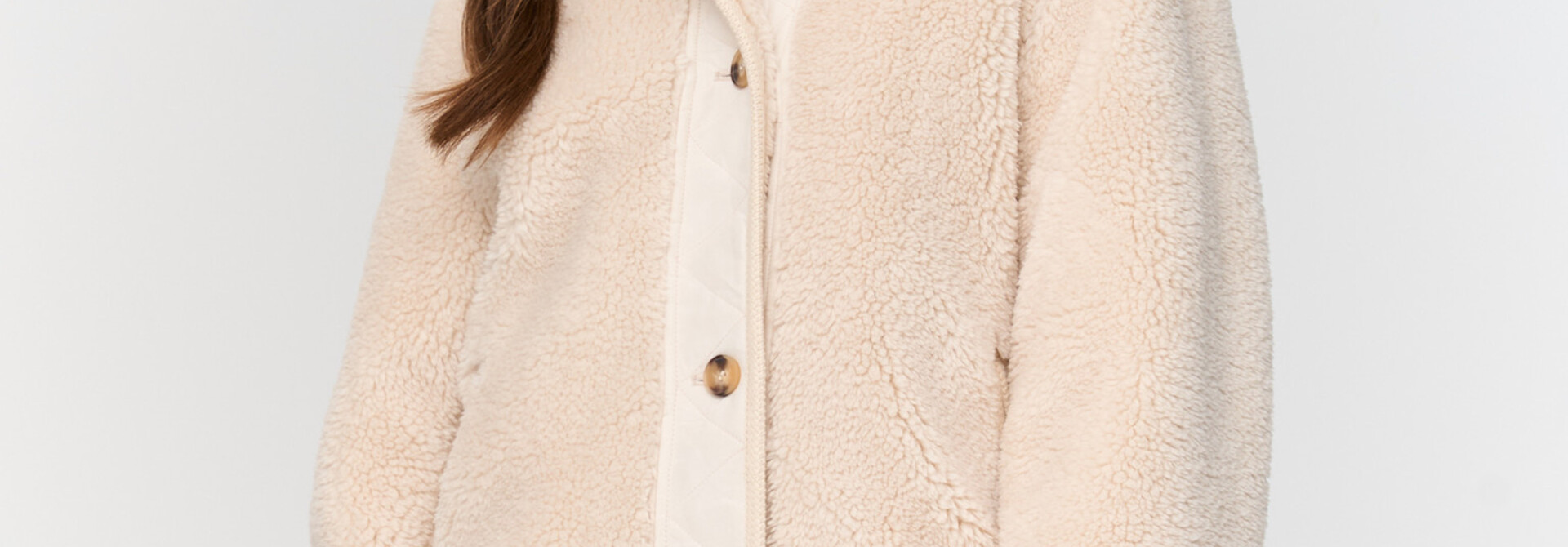 Ralph padded teddy jacket Off-White