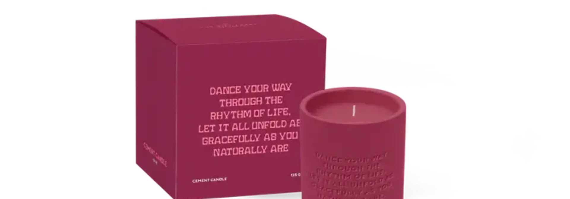 Cemented Candle 170gr - STUDIO - "Dance Your Way"