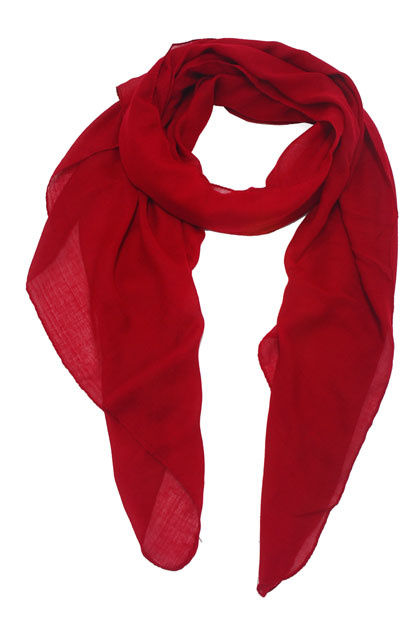Dolly basic scarf 100x180  Dark red-1