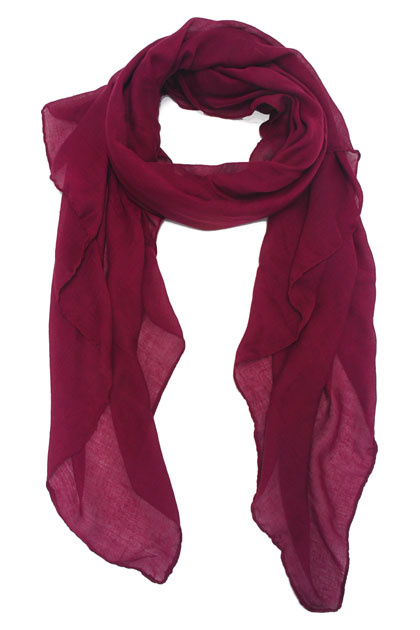Dolly basic scarf 100x180 Bugundy-1