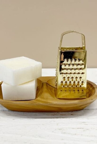 Duo compartments wooden tray Naturel