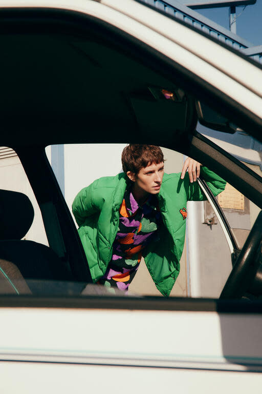 Gato padded puffer jacket Green-4