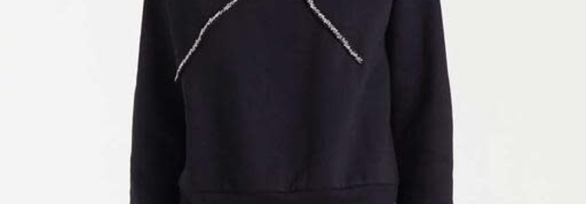 Lazo boxy diamant bow sweater Black