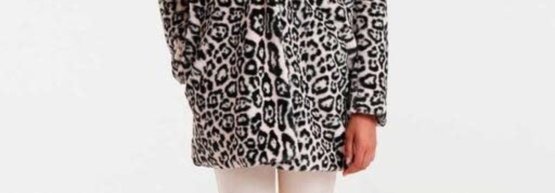leopardo soft faux-fur coat Beige