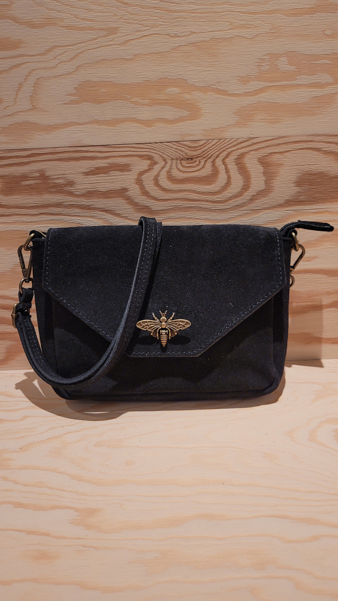 Meli diam leather dragonfly bag Black-1