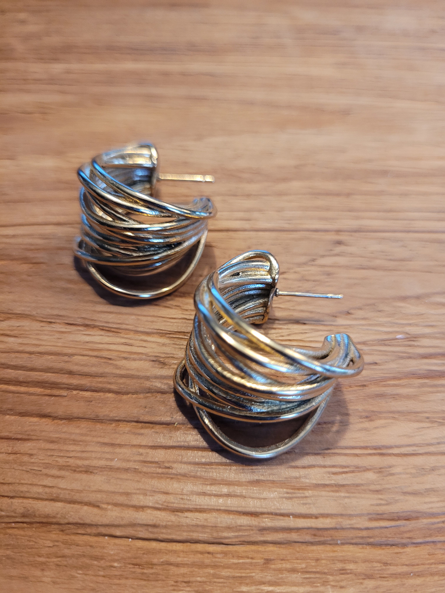 Crabi multi hoops earring Gold-3