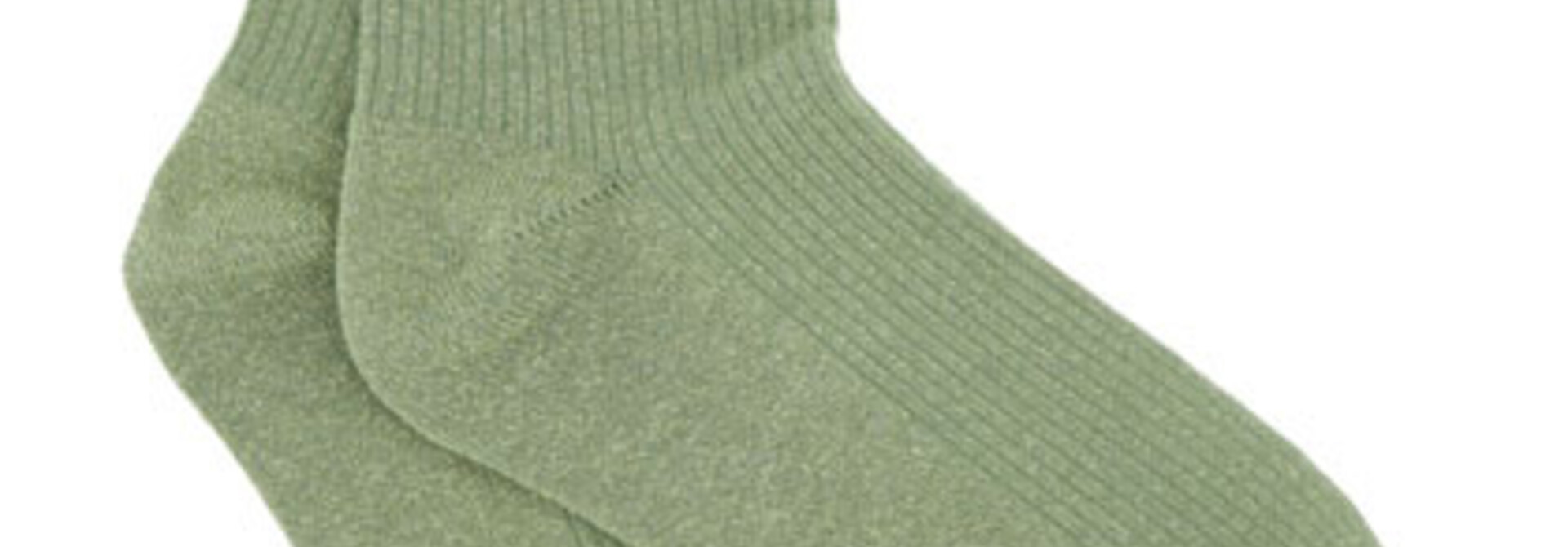 "Happiness" sparkle sock Olive Green