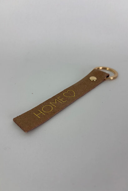 Home metalic keychain Gold