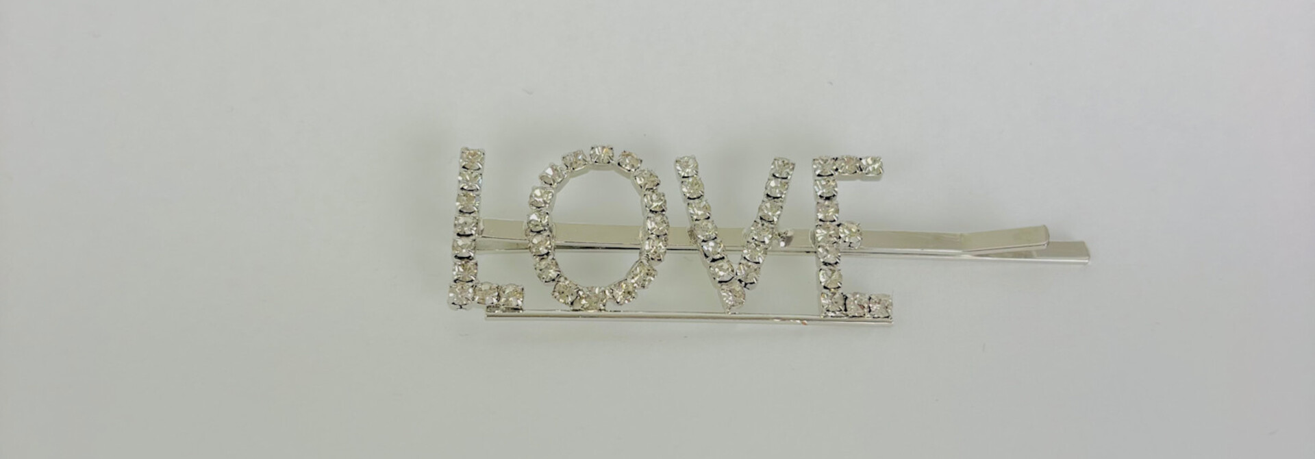 "Diamant Love" hairclip silver