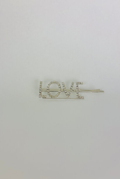 "Diamant Love" hairclip silver