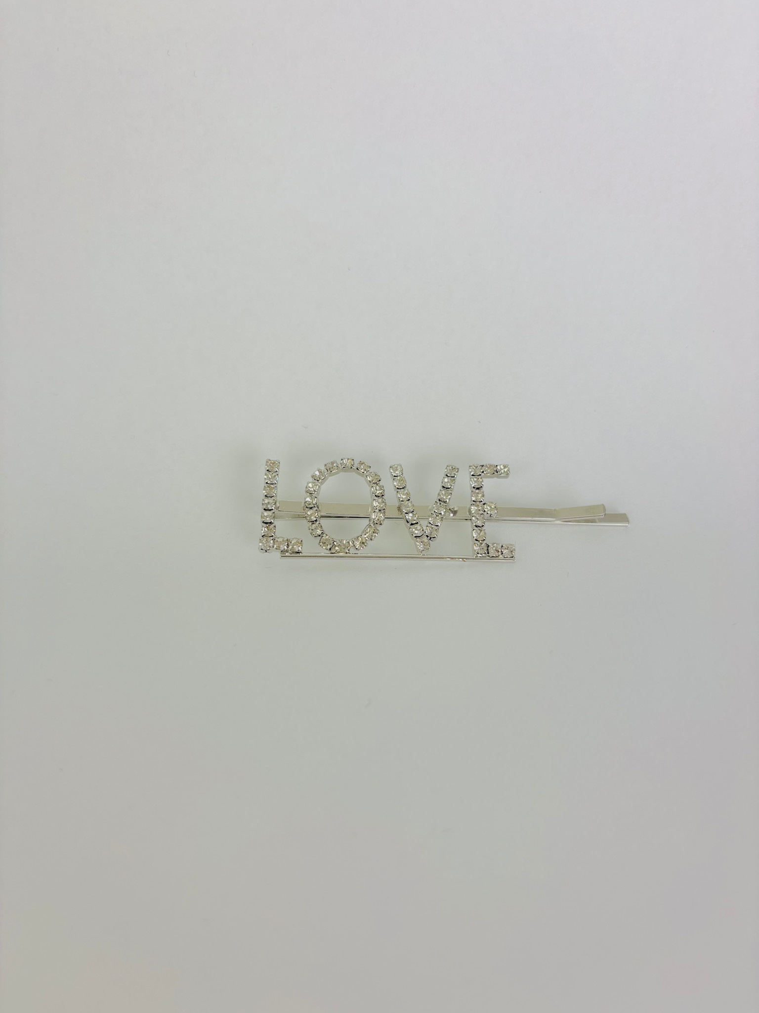 "Diamant Love" hairclip silver-1