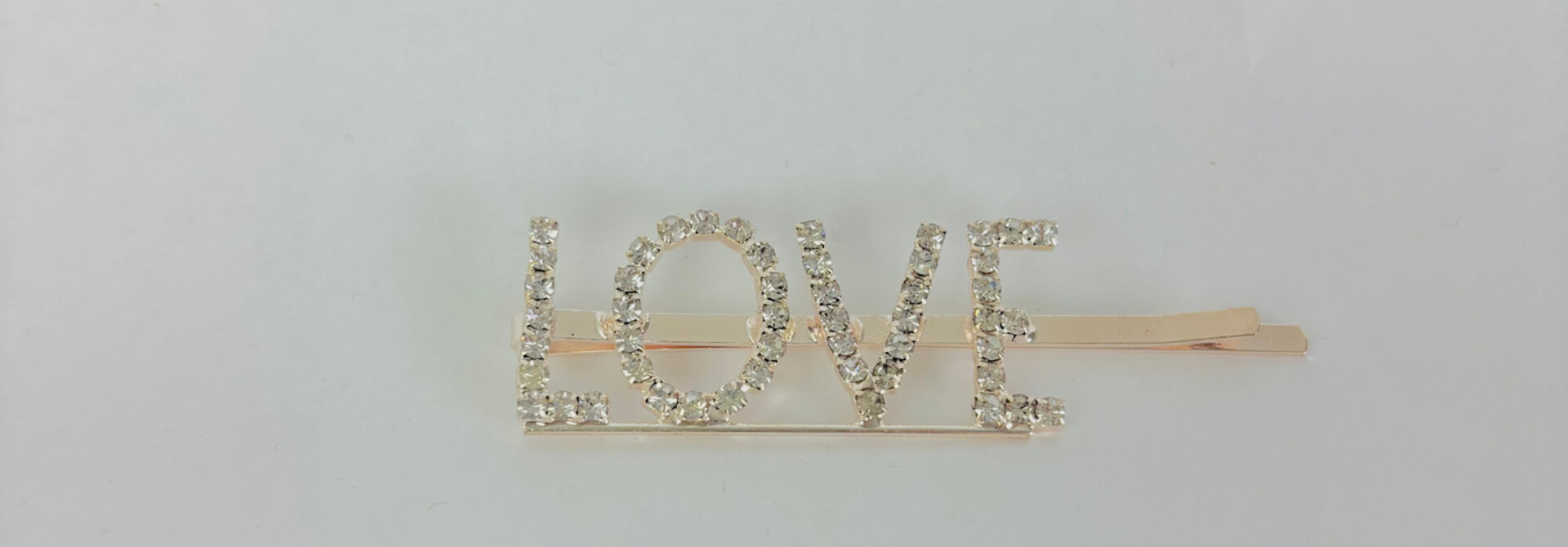 "Diamant Love" hairclip Gold