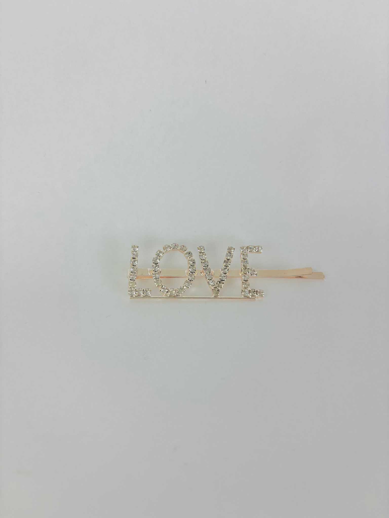 "Diamant Love" hairclip Gold-1