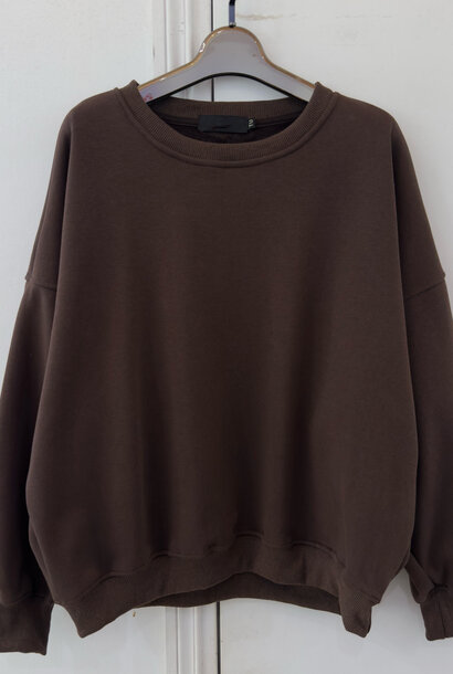 Kayne flock liner basic sweater Brown