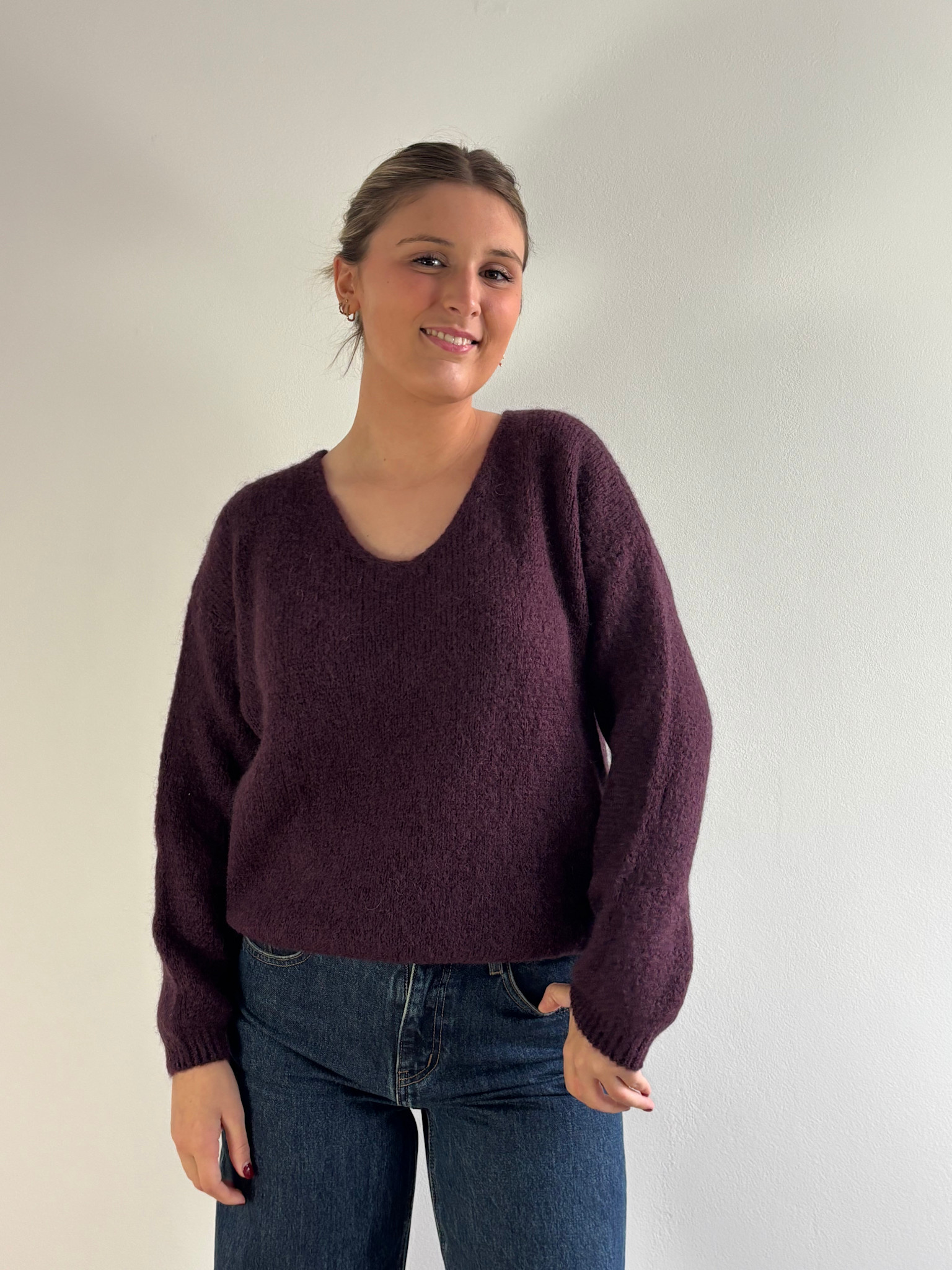 Caro essentiel v-neck knit Prume-1