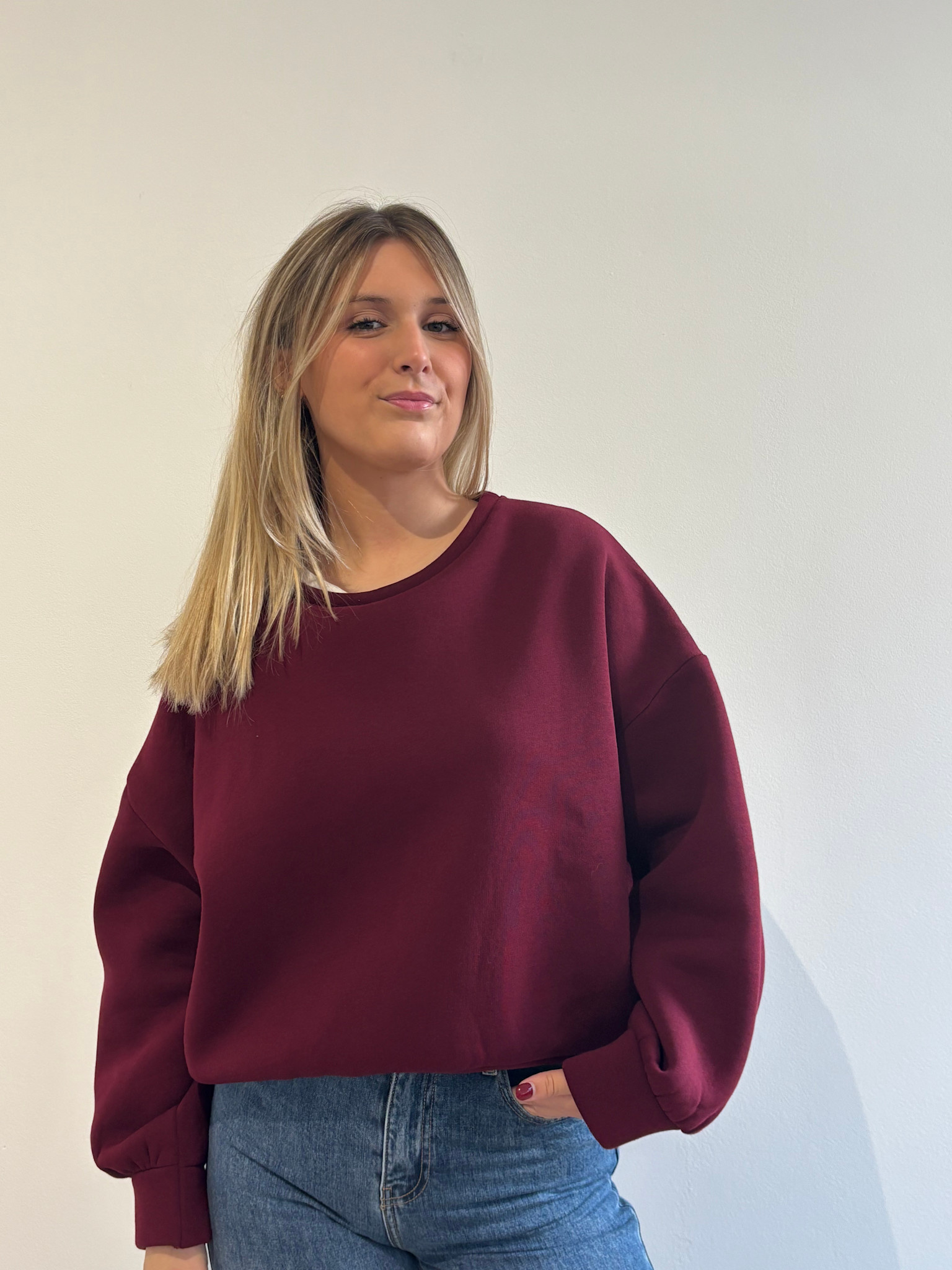 Cheal sweater Burgundy-1