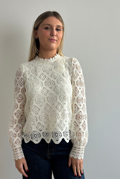 Dorien lace blouse Ivory