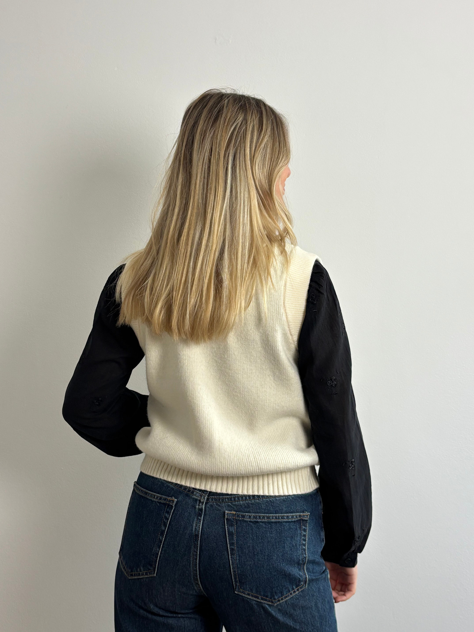 Axele soft butom-up debardeur Ecru-2