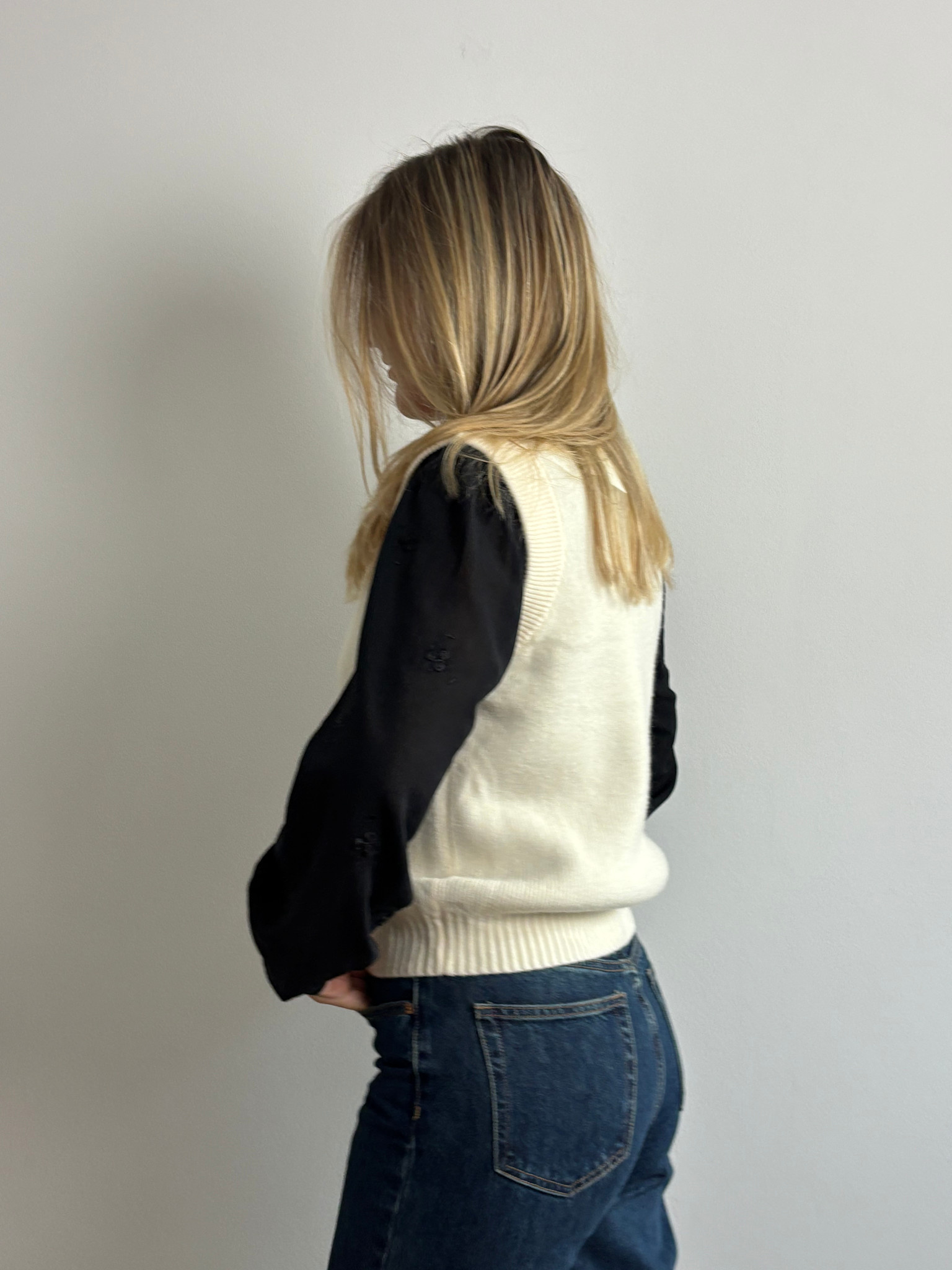 Axele soft butom-up debardeur Ecru-3