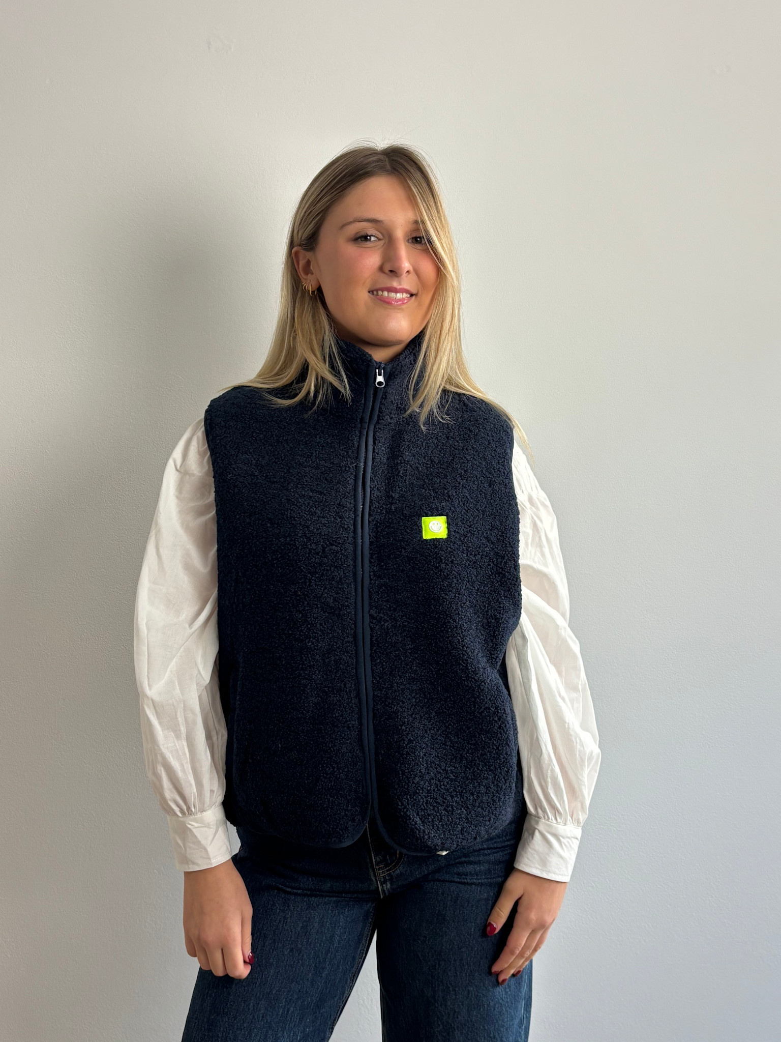 öhmy smiley teddie bodywarmer Marine-4