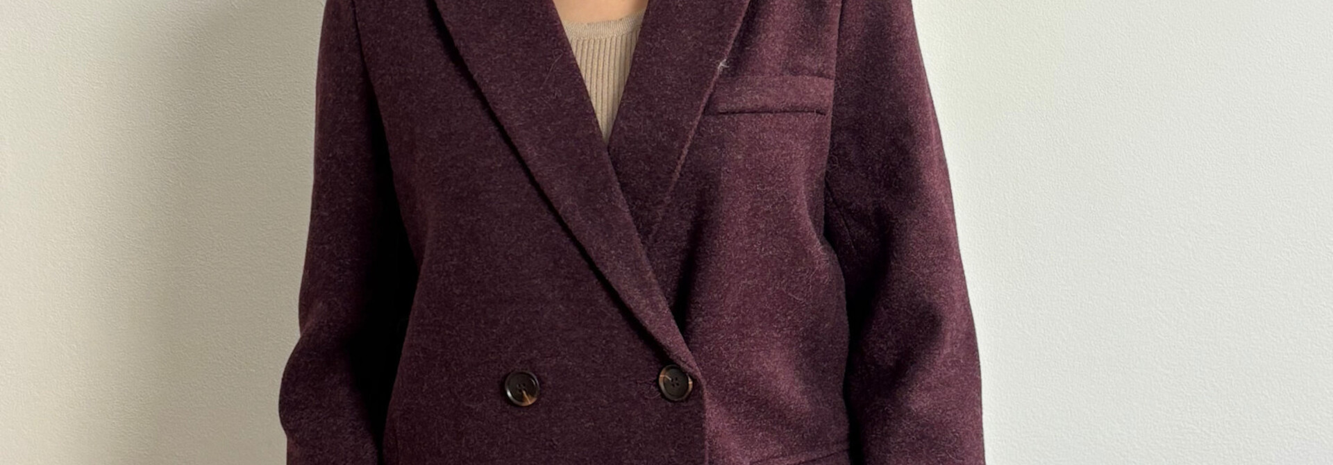Jill wool blazer jacket Prume Burgundy
