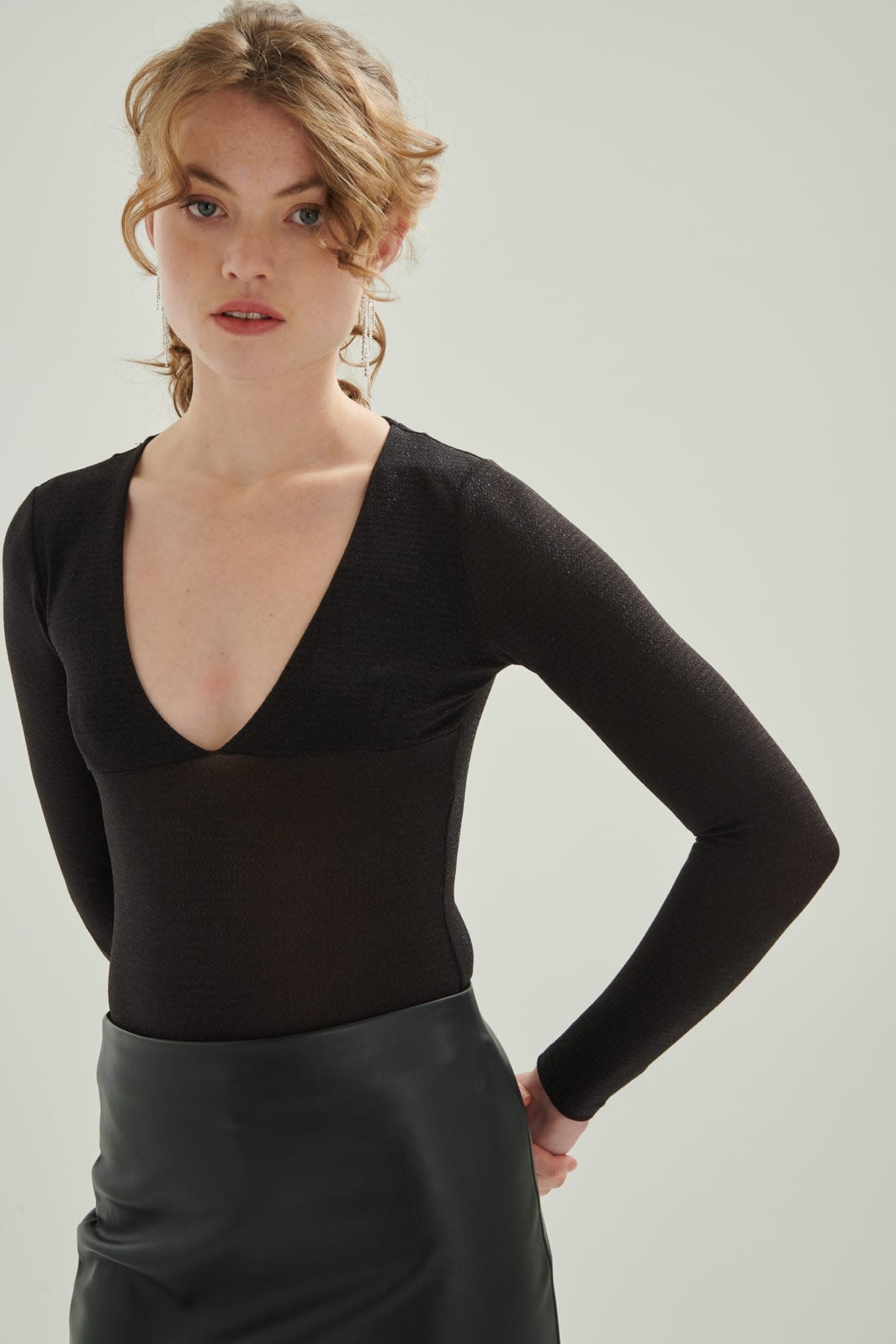 Loredana sparkeling body Black-2