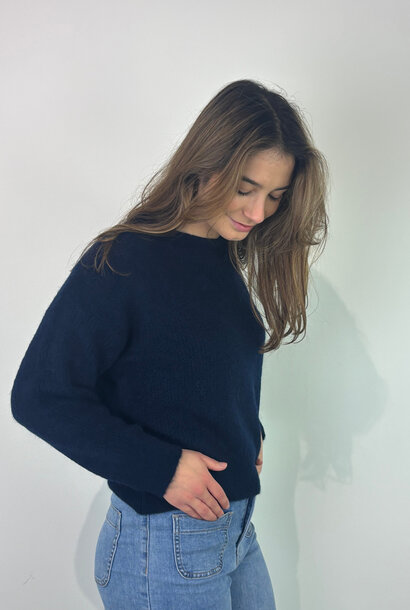 Thaïs short boatneck Navy Blue