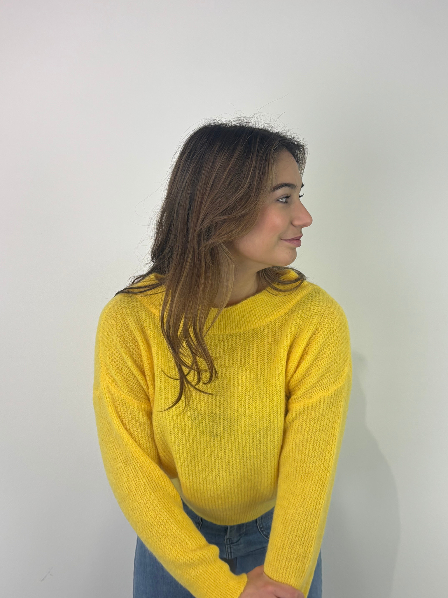 Thaïs short boatneck Banana-3