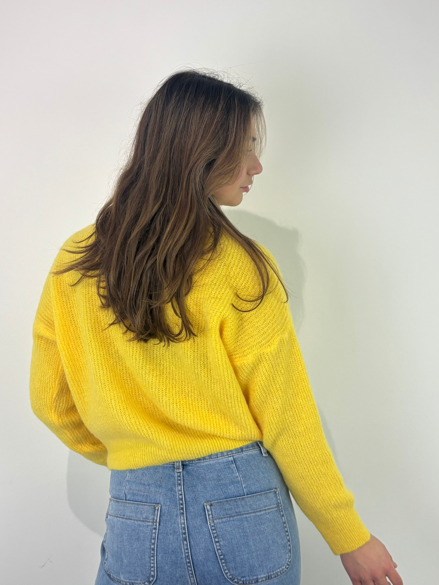 Thaïs short boatneck Banana-2