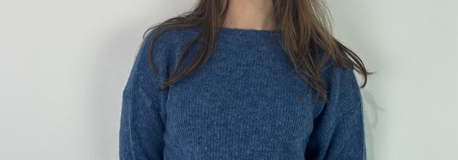 Thaïs short boatneck Denim Blue