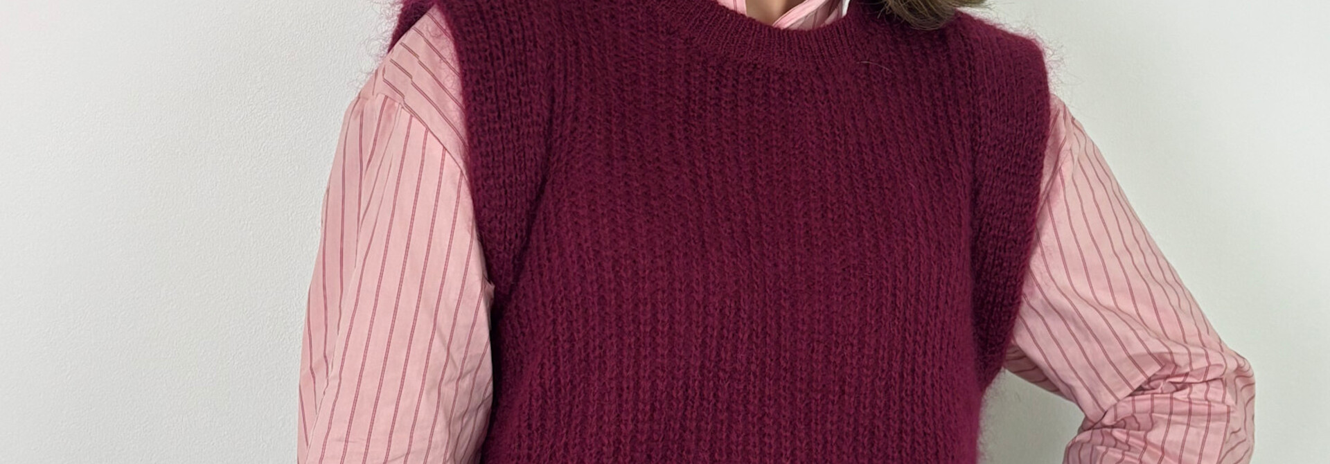 Sam knit spencer Burgundy