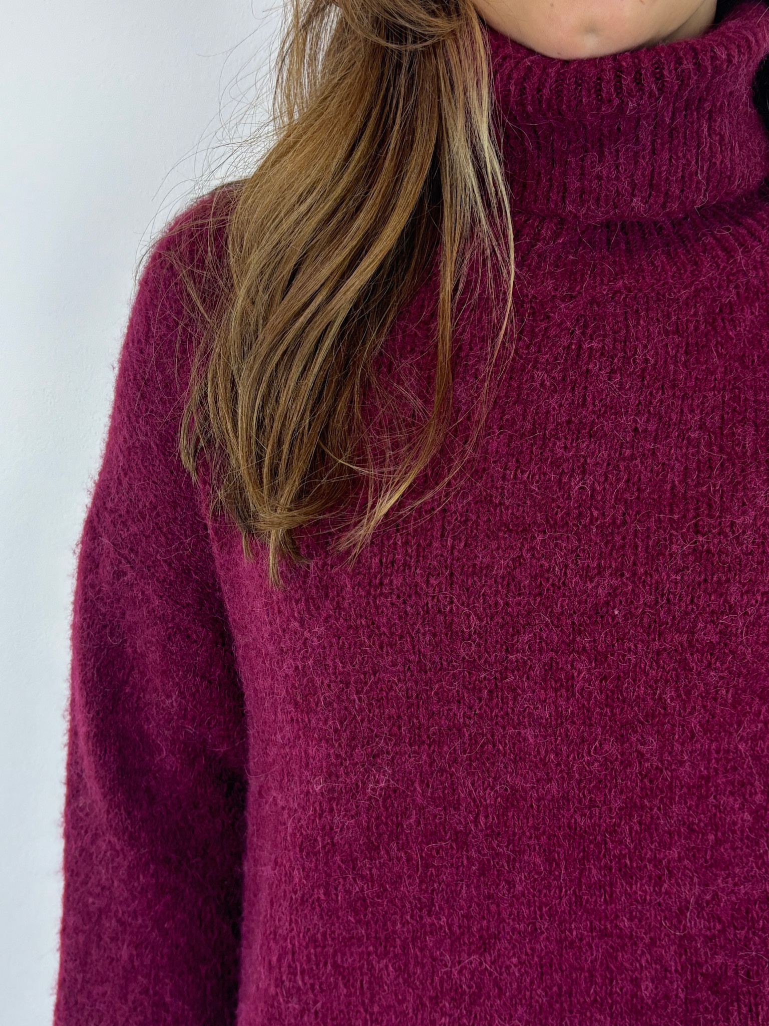 Geroni turtleneck knit Black Bordeaux-2
