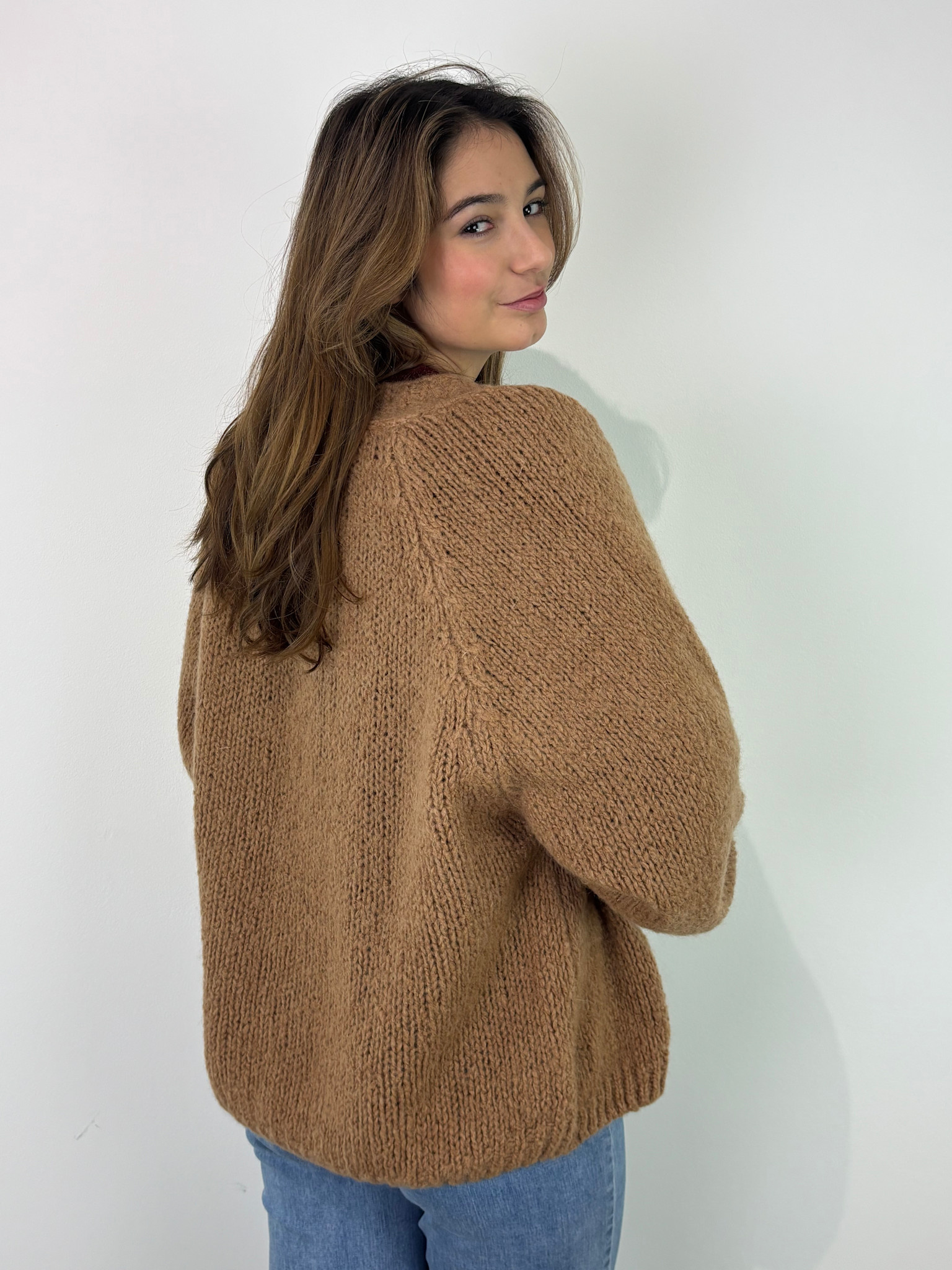 Sohvi short bernadette ballon sleeve Camel-2