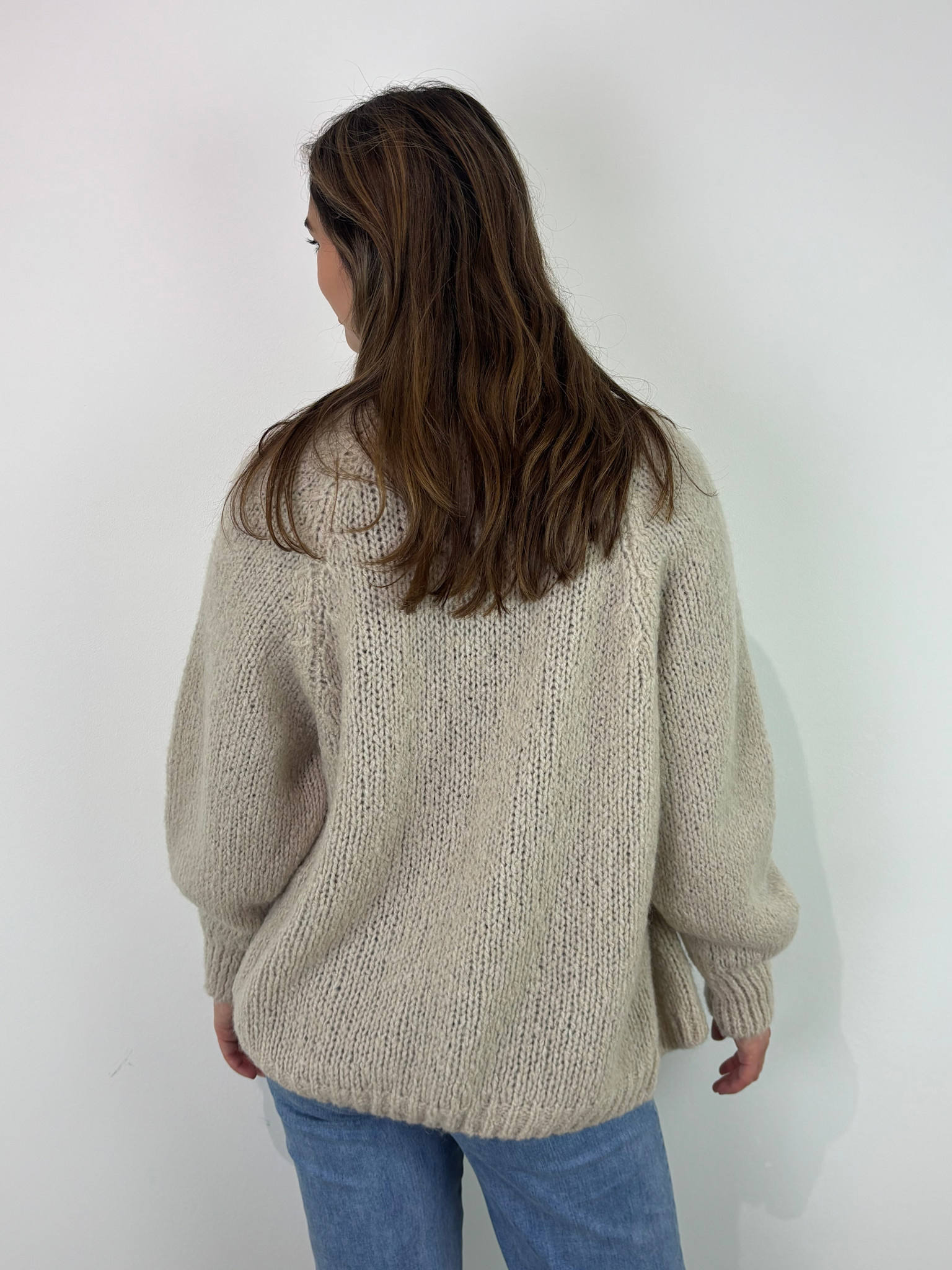 Sohvi short bernadette ballon sleeve Beige-4