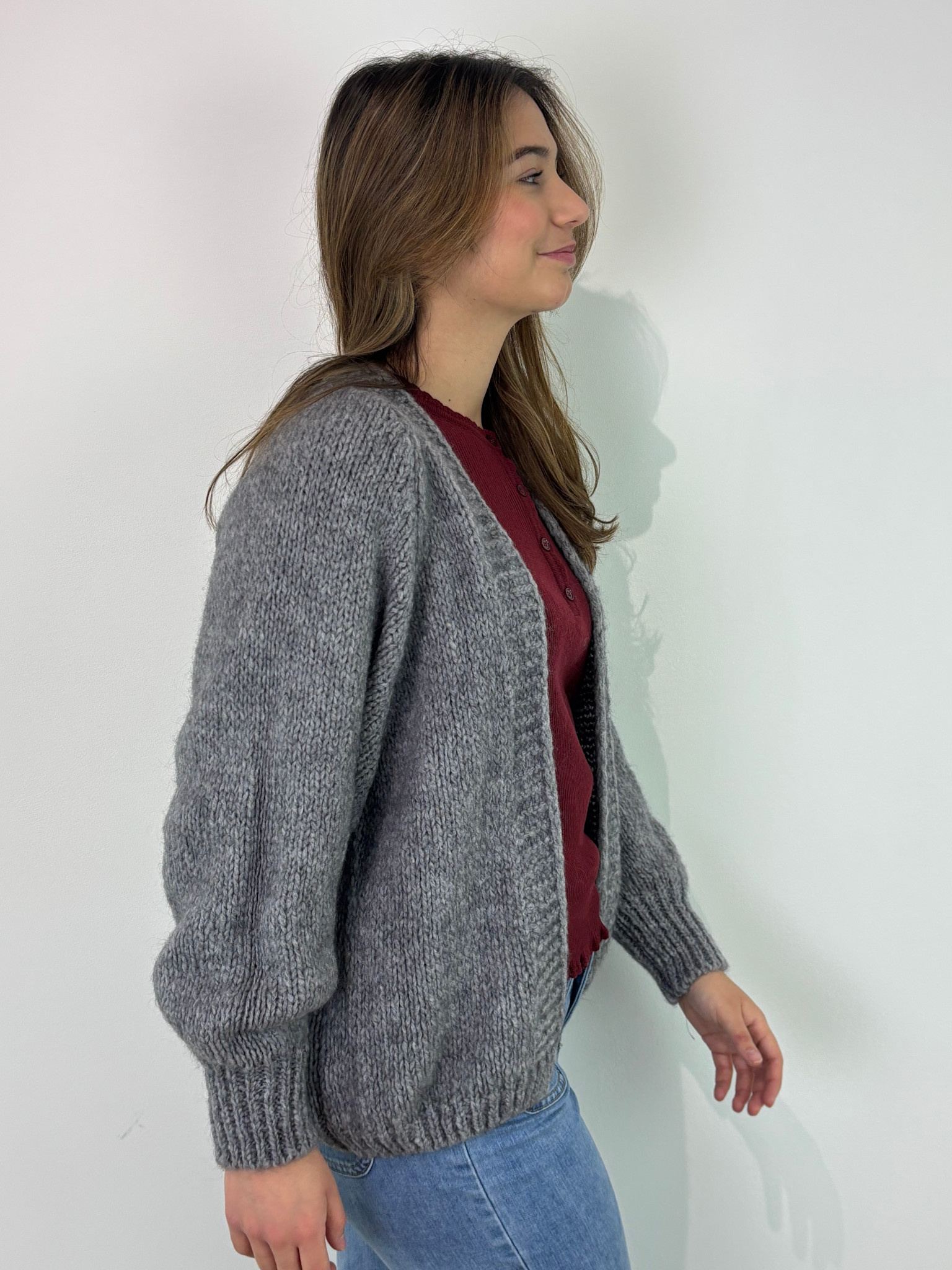 Sohvi short bernadette ballon sleeve Grey-4