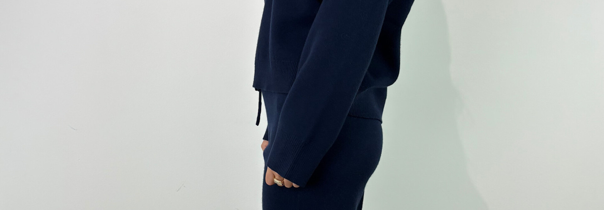 Manou soft knitted homewear set Marine