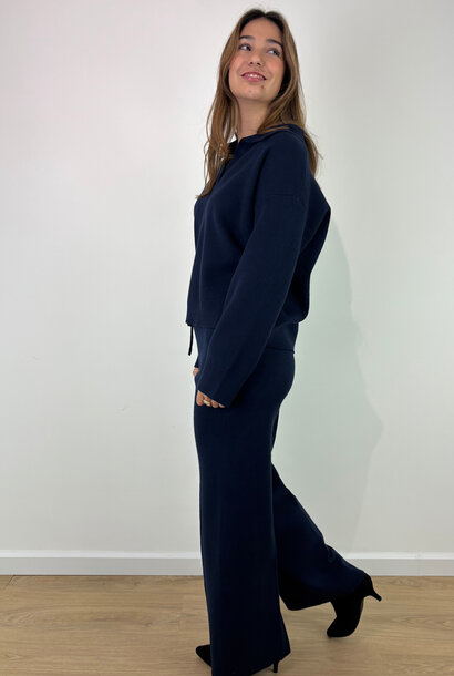 Manou soft knitted homewear set Marine