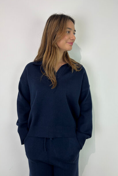 Manou soft knitted homewear set Marine