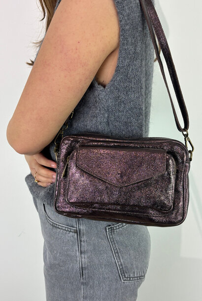 Raya metalic bag Brown