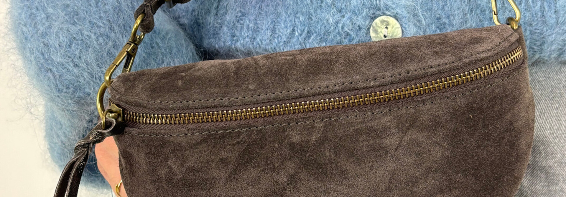 Bryna diam leather bum bag Brown Coffee