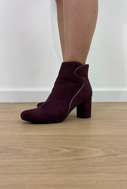 Rivka diam leather boots Bordeaux