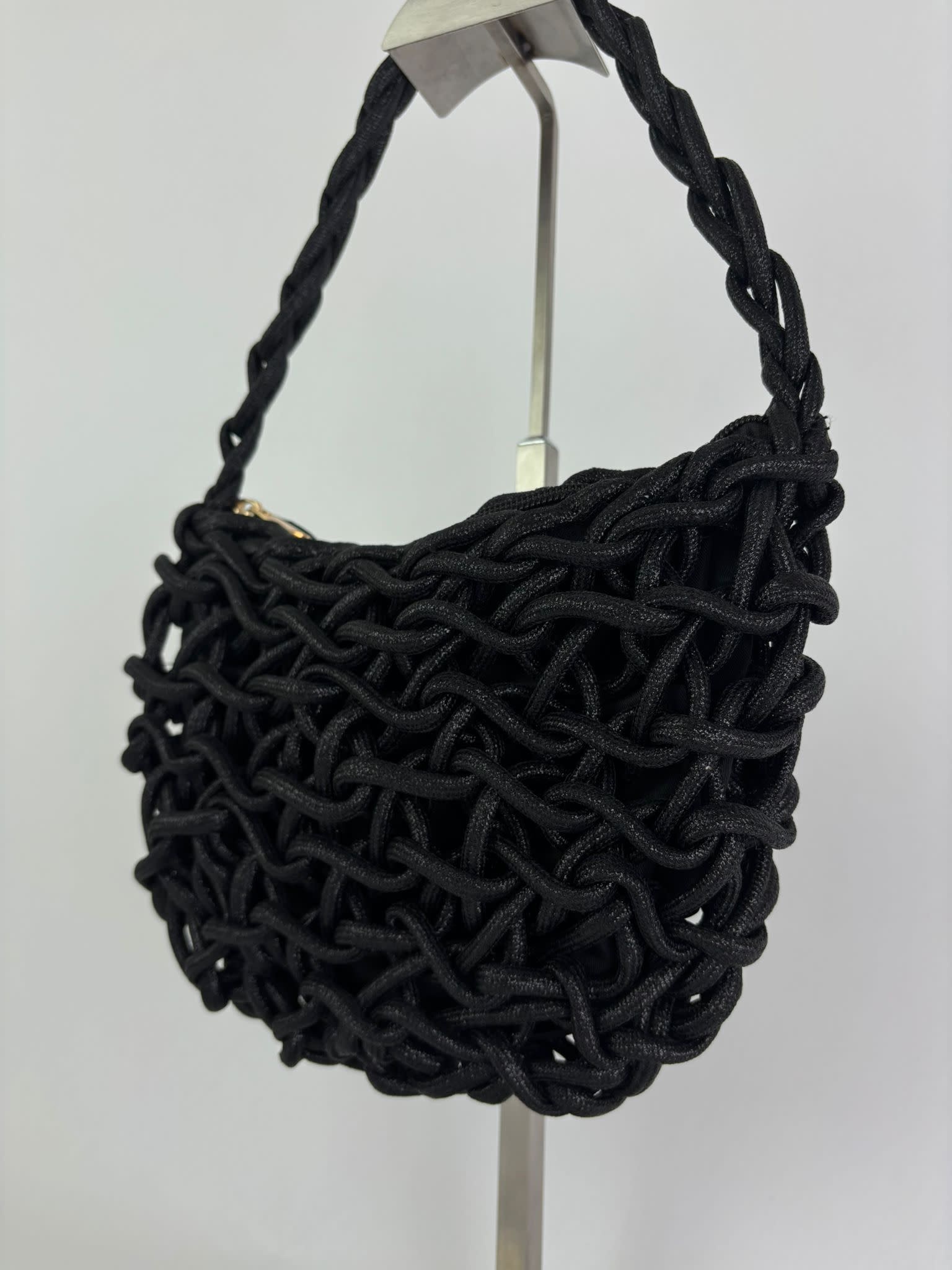 saya cord bag Black-3