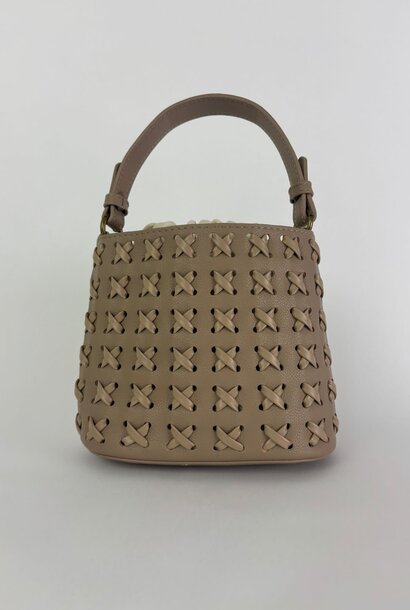 Natuk bucketbag Taupe