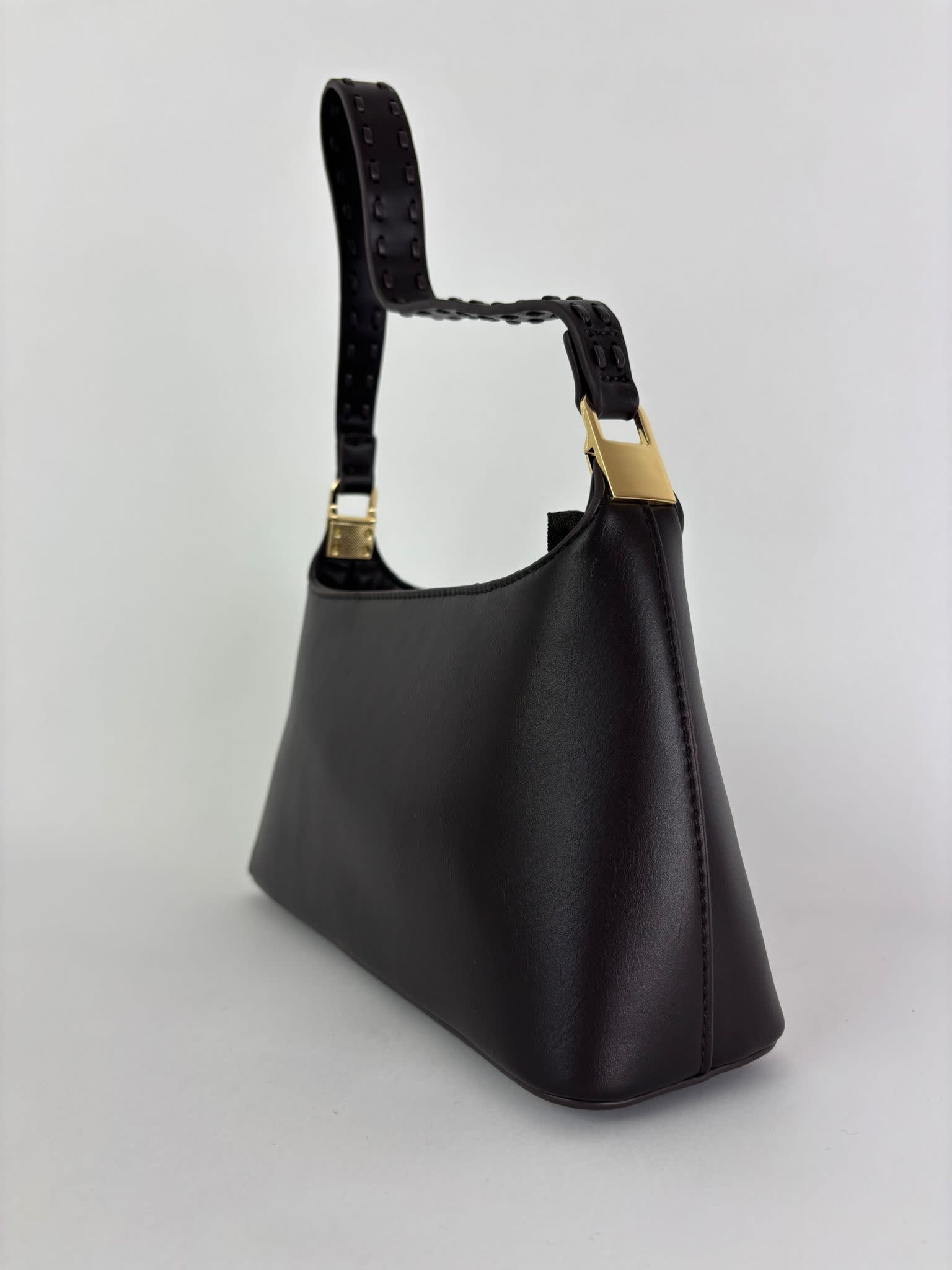Avril leather shoulder bag Coffee Brown-1