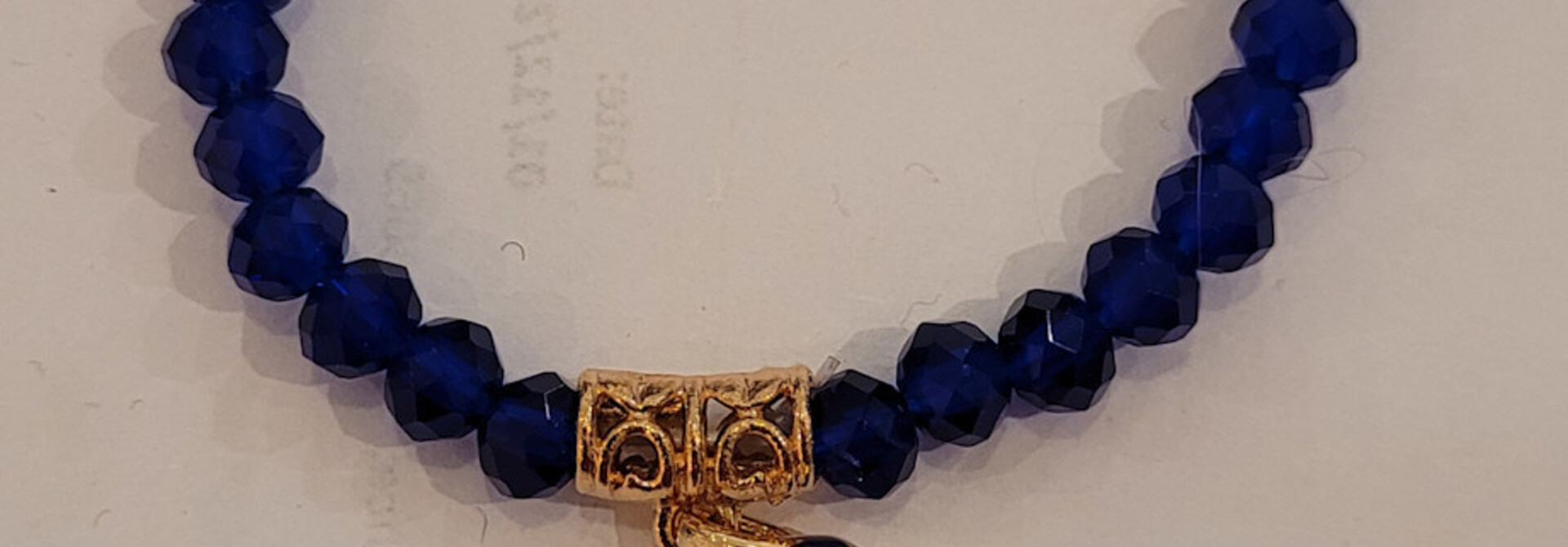 Laia tassel bracelet  Royal Blue / Gold