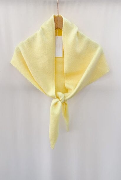 Pim plain knit scarf Yellow