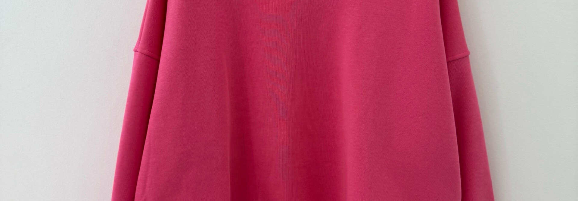 Kayne flock liner  basic sweater Fushia