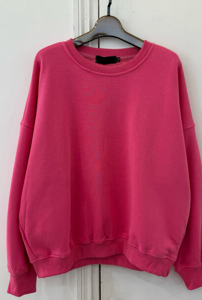 Kayne flock liner  basic sweater Fushia